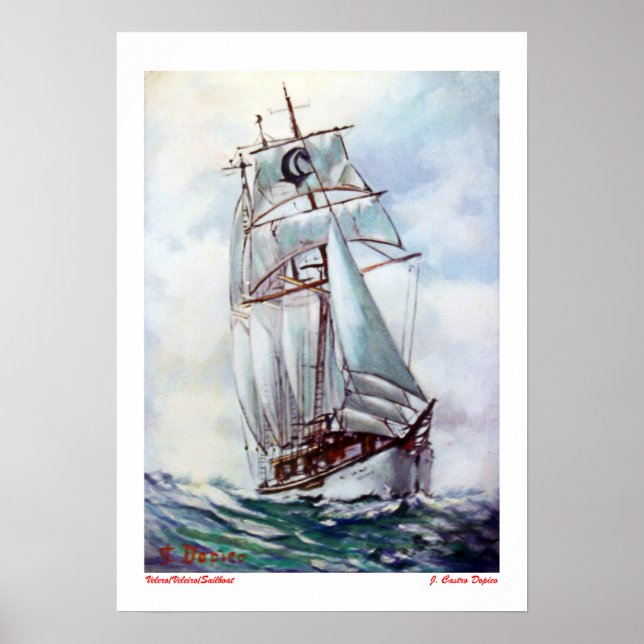 Velero/Veleiro/Sailboat Poster (Vorne)