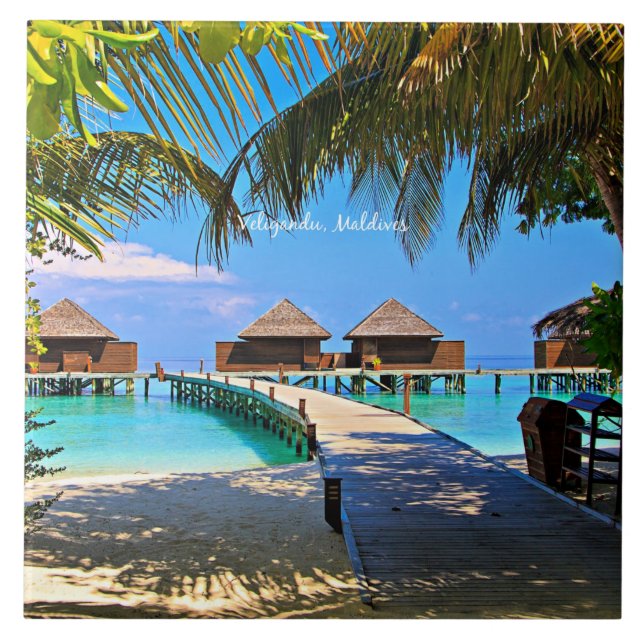 Veligandu, Malediven Fliese (Vorderseite)