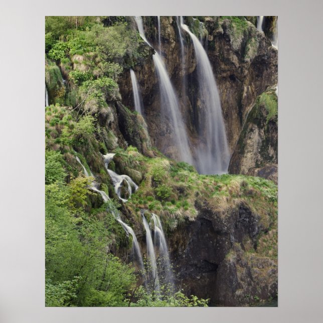 Veliki Slap (Wasserfall) Plitvice Seen National Poster (Vorne)
