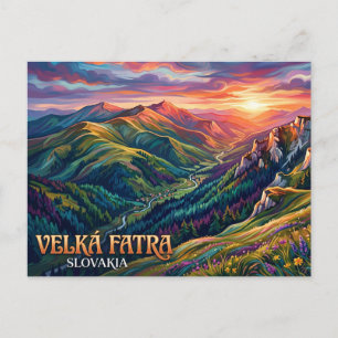 Velká Fatra Nationalpark Slowakei Postkarte