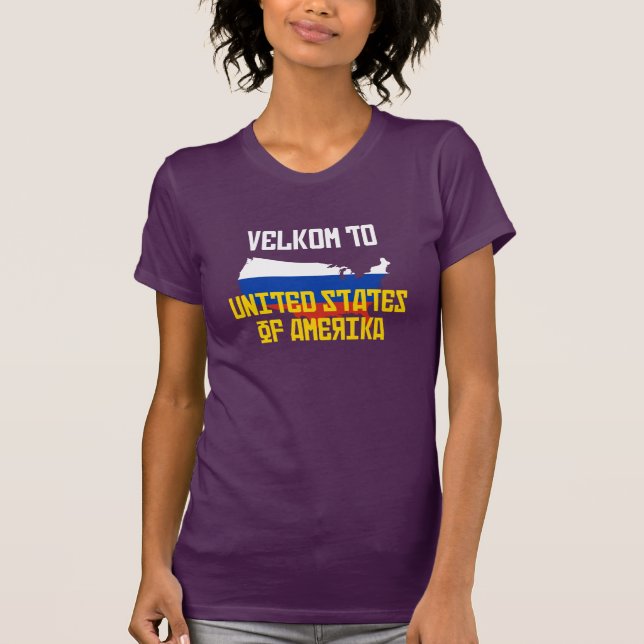 Velkom nach Amerika T-Shirt (Vorderseite)