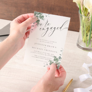 Vellum Budget Boho Eukalyptus Signature Verlobt