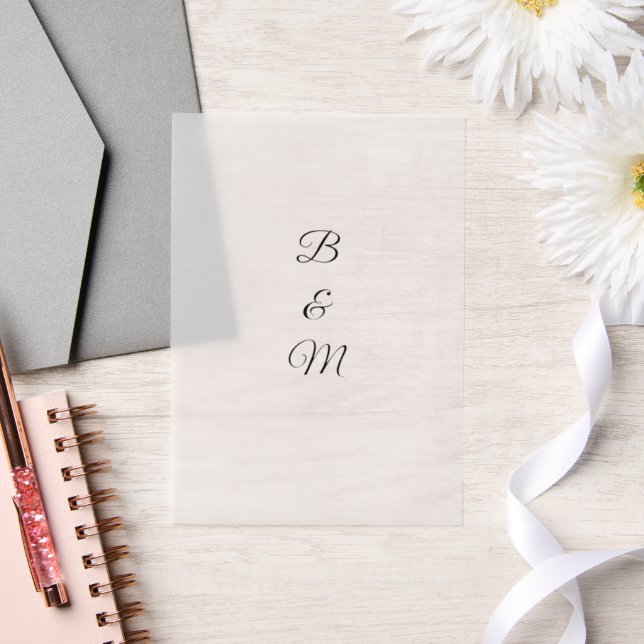 Vellum Cover Sheets (Hochzeit)