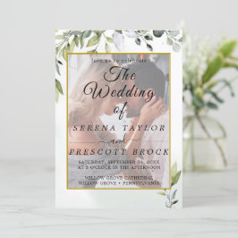 Vellum Elegant Eukalyptus Wedding Einladung