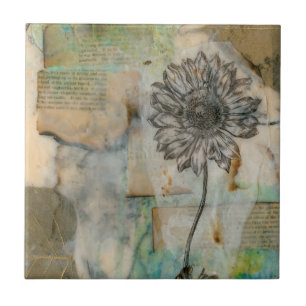 Vellum floral I Fliese