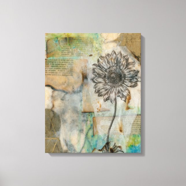 Vellum floral I Leinwanddruck (Vorderseite)