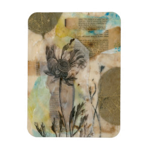 Vellum floral II Magnet