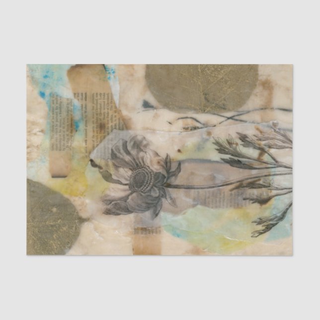 Vellum floral II Seidenpapier (Vorderseite)