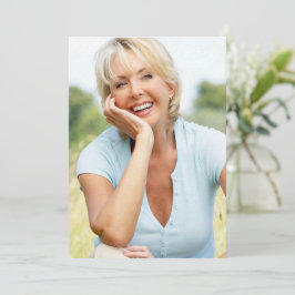 Vellum Foto Geburtstagskarte Einladung