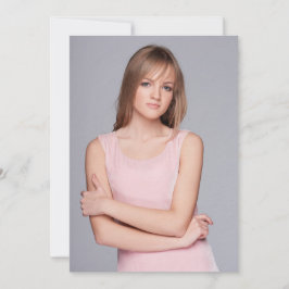 Vellum Foto Geburtstagskarte Einladung