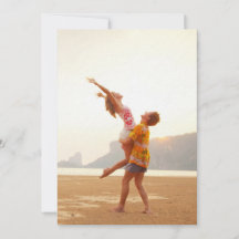 Vellum Foto Hochzeitskarte