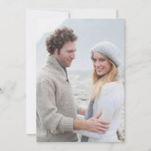 Vellum Foto Hochzeitskarte