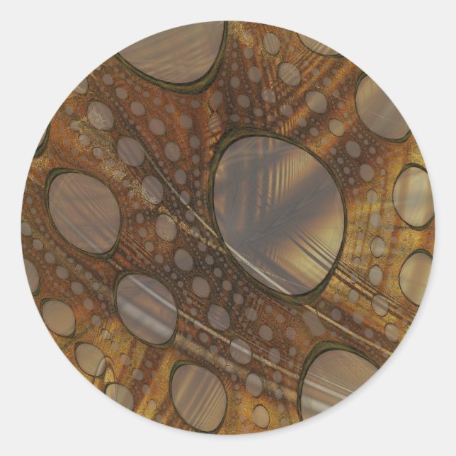 Vellum Runder Aufkleber (Vorderseite)