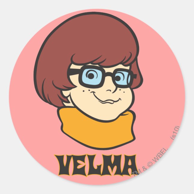 Velma Name Graphic Runder Aufkleber (Vorderseite)