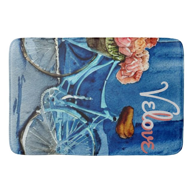 Velo Liebe Cycling Badematte (Vorderseite)