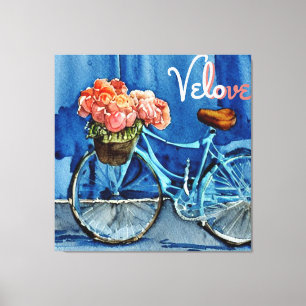 Velo Liebe Cycling Leinwanddruck