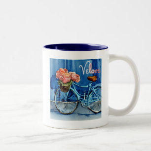 Velo Liebe Cycling Zweifarbige Tasse