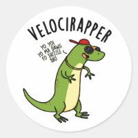 Veloci-Rapper Funny Dinosaur Pun