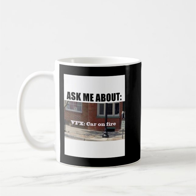 Velocipastor VFXcar on fire Classic T Shirt Kaffeetasse (Links)