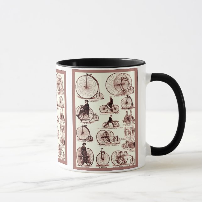 Velocipedes ~ Vintages Werbungs-Plakat Tasse (Rechts)