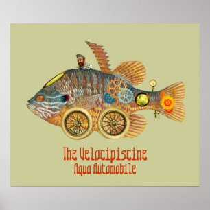 Velocipiscine ~ Aqua Automobile Poster