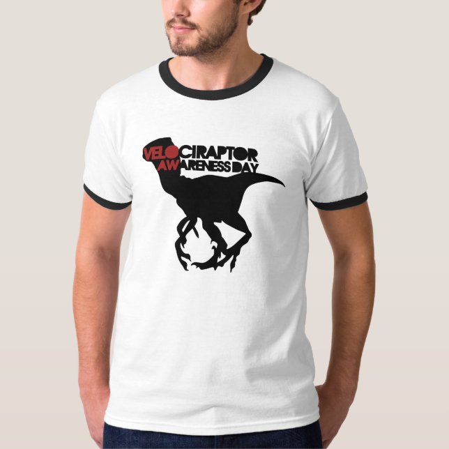 Velociraptor Awareness Day T-Shirt (Vorderseite)