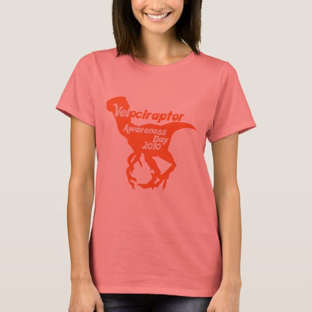 Velociraptor Awareness Day T-Shirt (Vorderseite)