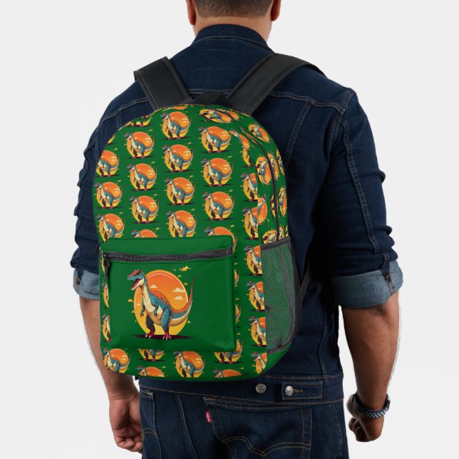 Velociraptor Bedruckter Rucksack (Insitu (Modell))