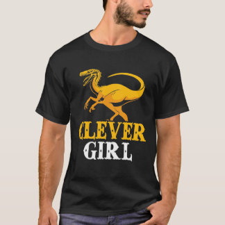 Velociraptor Clever Girl Mama Tochter Dinosaurier T-Shirt