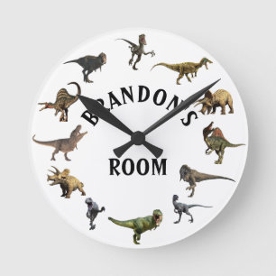 Velociraptor Dinosaur Jurassic Age Tyrannosaurus Runde Wanduhr