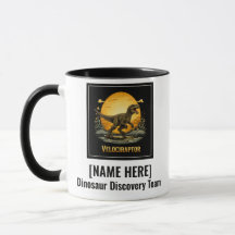 Velociraptor Dinosaur prähistorischer Mond