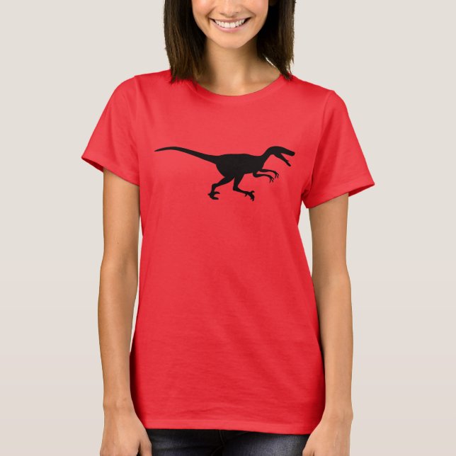 Velociraptor-Dinosaurier T-Shirt (Vorderseite)
