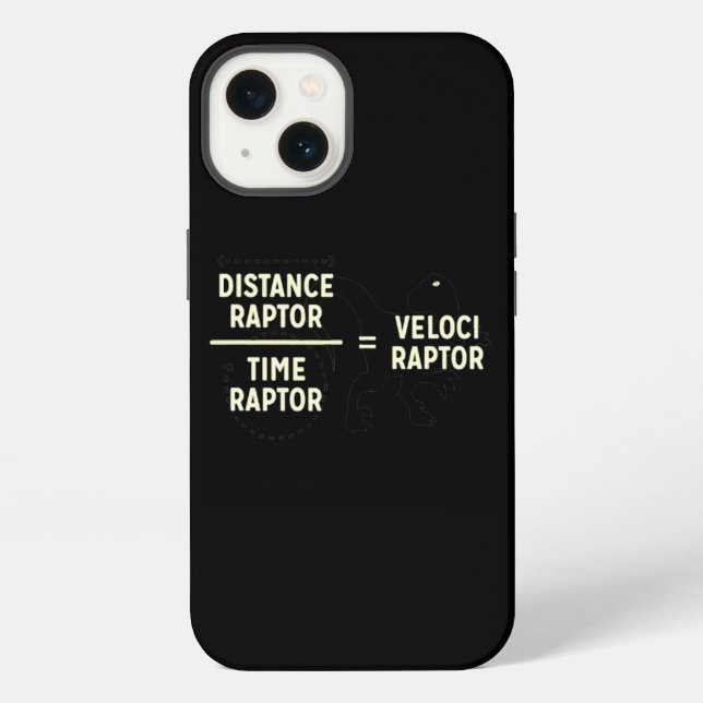 Velociraptor Distanceraptor Timeraptor Dinosaur Ma iPhone Hülle (Rückseite)