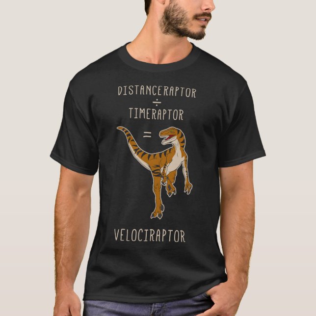 Velociraptor = Distanceraptor  Timeraptor Essentia T-Shirt (Vorderseite)
