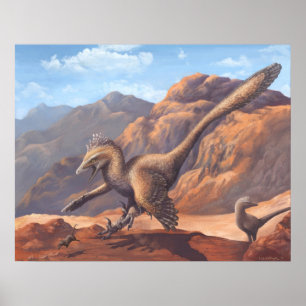 Velociraptor-Druck Poster