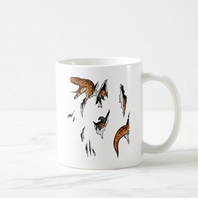 Velociraptor Escape Kaffeetasse (Rechts)