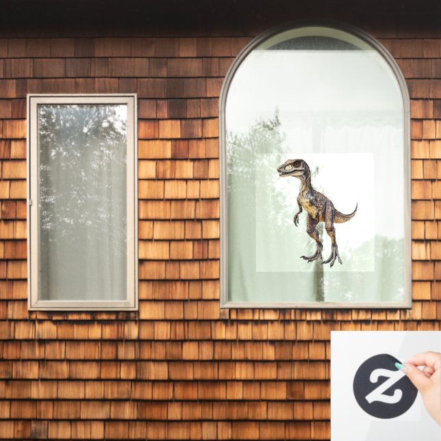 Velociraptor  fensteraufkleber (Fenster Zuhause)