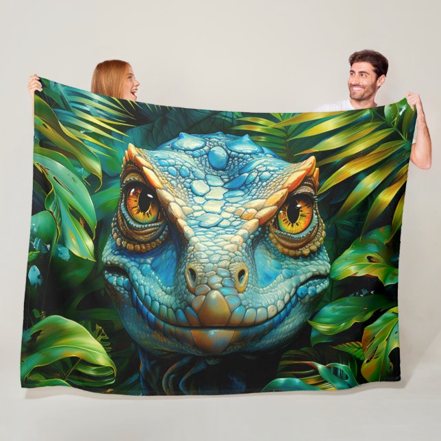 Velociraptor Fleecedecke (Beispiel)
