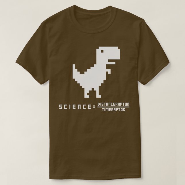 Velociraptor-lustige Gleichung 7 T-Shirt (Design vorne)