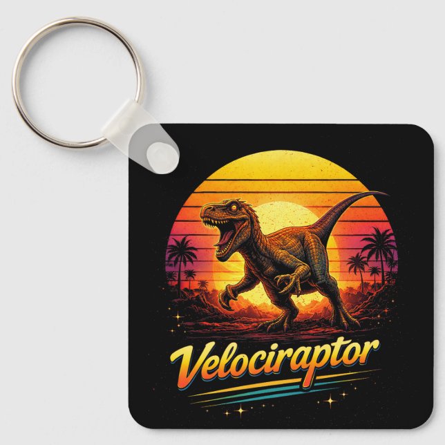 Velociraptor Schlüsselanhänger (Vorderseite)