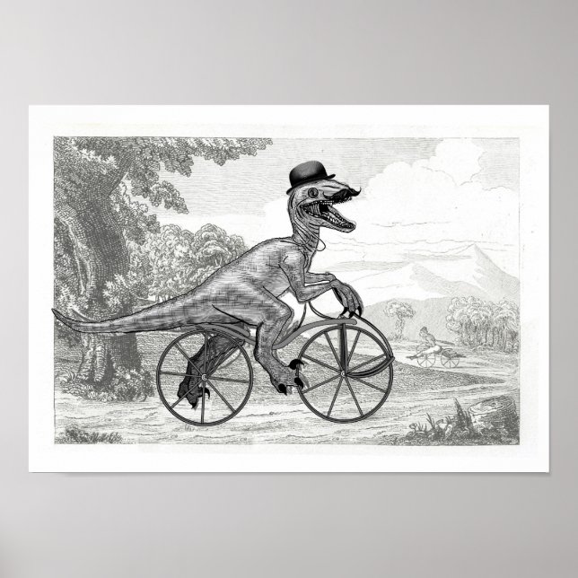 Velociraptor velocipede poster (Vorne)