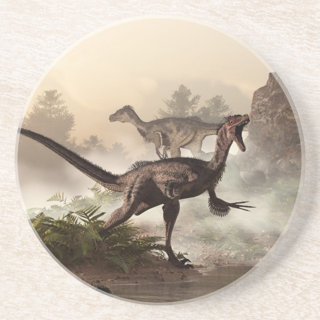 Velociraptors Getränkeuntersetzer (Vorne)