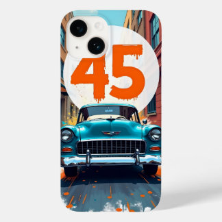 Velocity of 45: Eine Retro-Feier in Bewegung Case-Mate iPhone 14 Hülle