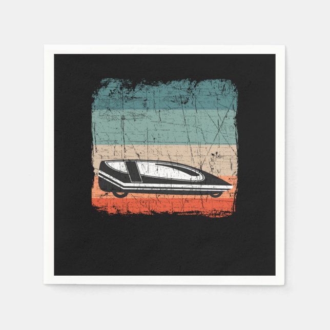 Velomobile gift Velomobilist recumbent bike Serviette (Vorderseite)