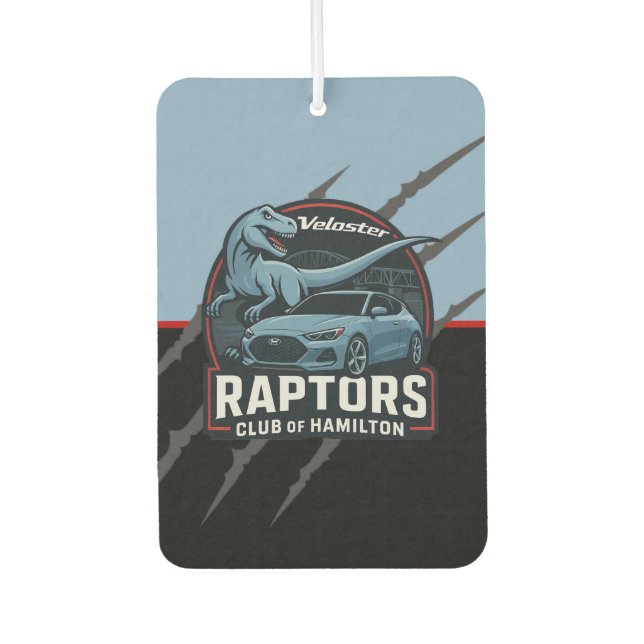 Veloster Raptors Car Freshener Autolufterfrischer (Vorderseite)