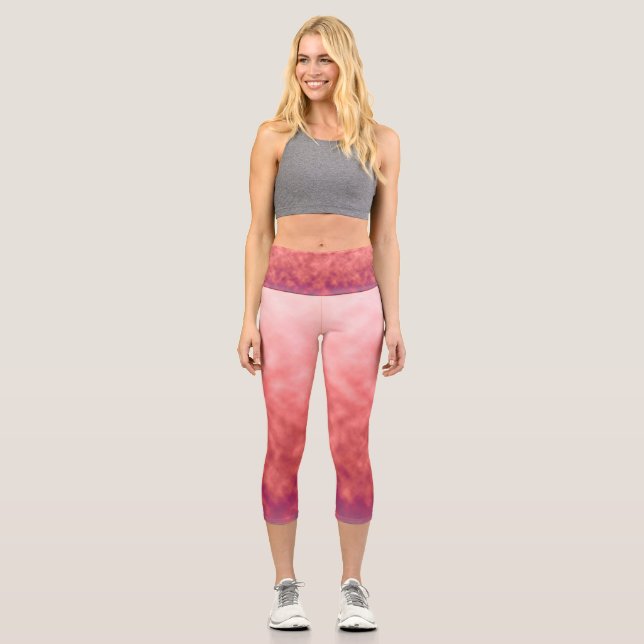 Velour Dämmerung Capri Leggings (Vorderseite)
