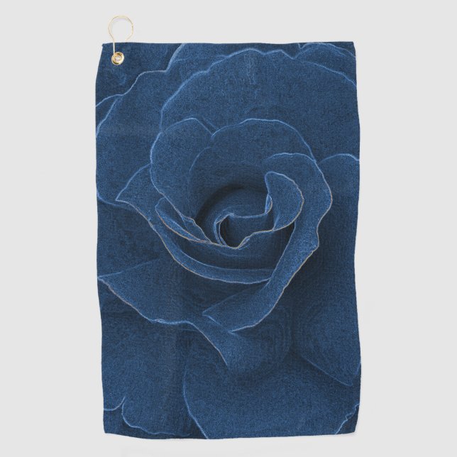 Velvet-blaue Rose Golfhandtuch (Vorderseite)