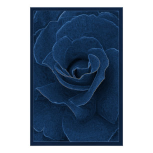 Velvet-blaue Rose Poster