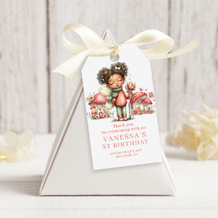 Velvet Fairy 6. Geburtstag Pastell Blumen Geschenk Geschenkanhänger