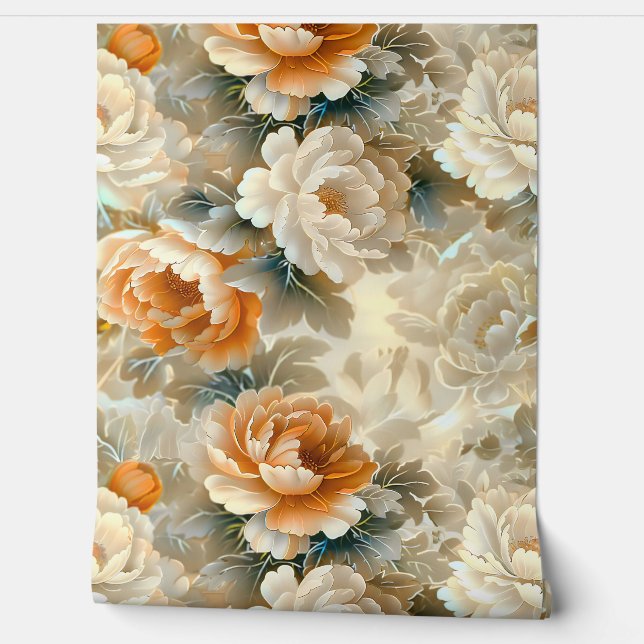 Velvet Fall Whispers Botanisch Tapete (Abrollen)